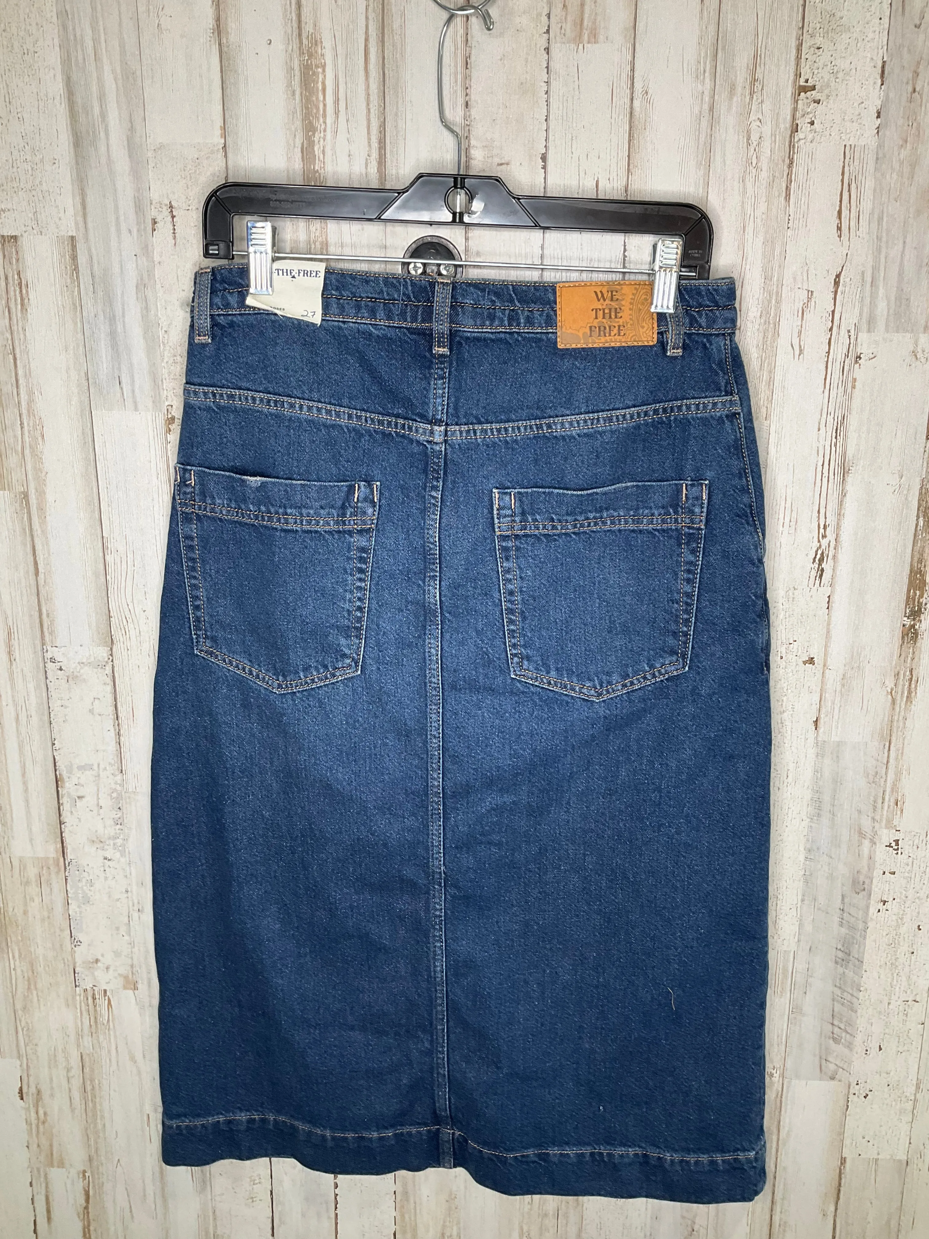Blue Denim Skirt Midi We The Free, Size 4
