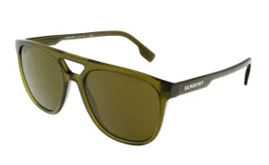 Burberry 0BE4302 335673 Olive Green Square Full Rim Sunglasses