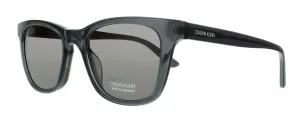 Calvin Klein CK20501S 016 Crystal Charcoal/Grey Square Sunglasses