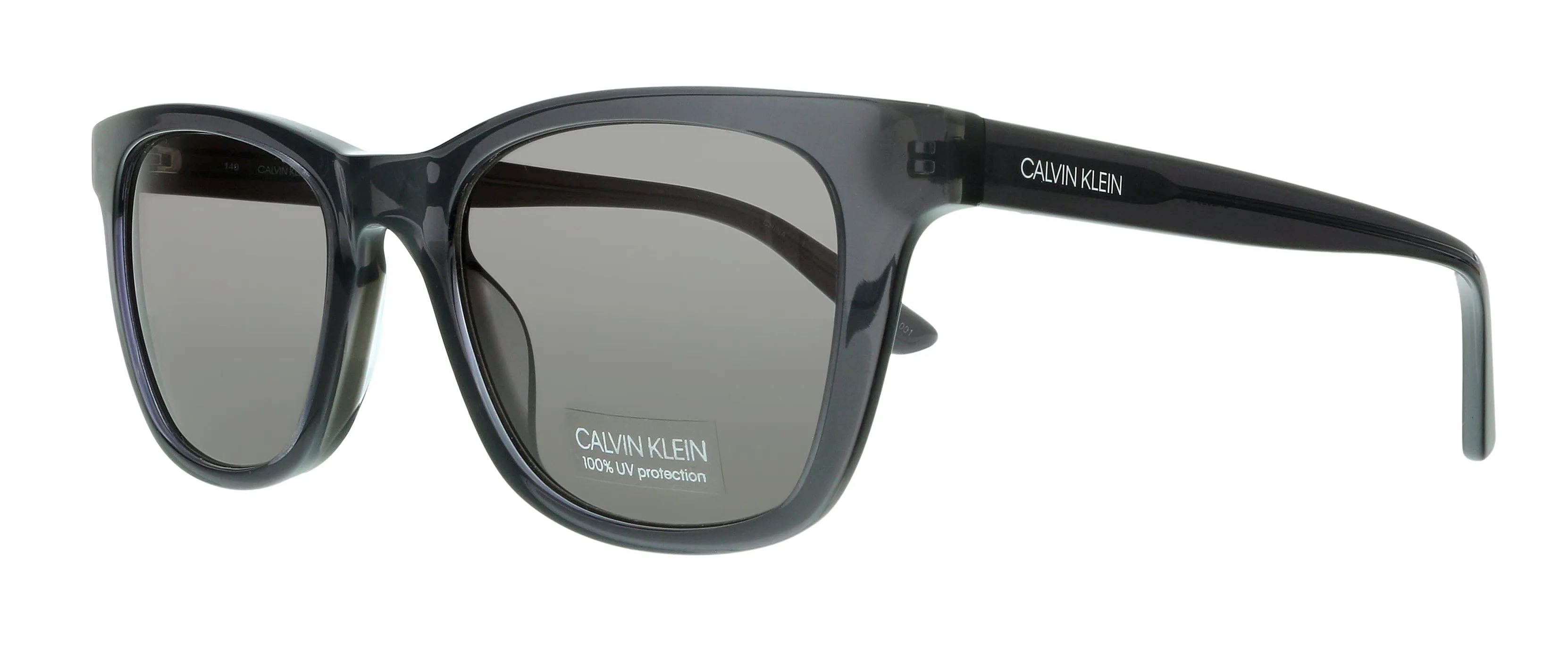 Calvin Klein CK20501S 016 Crystal Charcoal/Grey Square Sunglasses