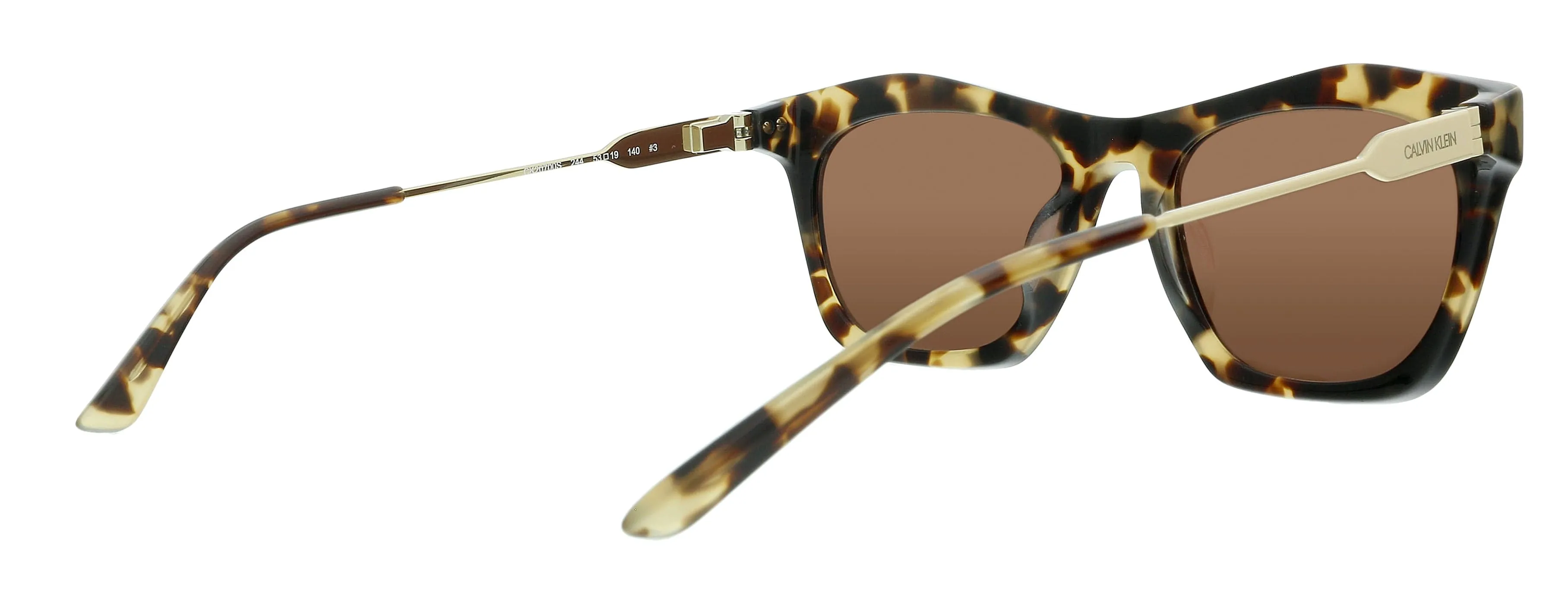 Calvin Klein CK20700S 244 Khaki Tortoise Modified Rectangle Sunglasses