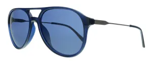 Calvin Klein CK20702S 410 Crystal Navy Aviator Sunglasses