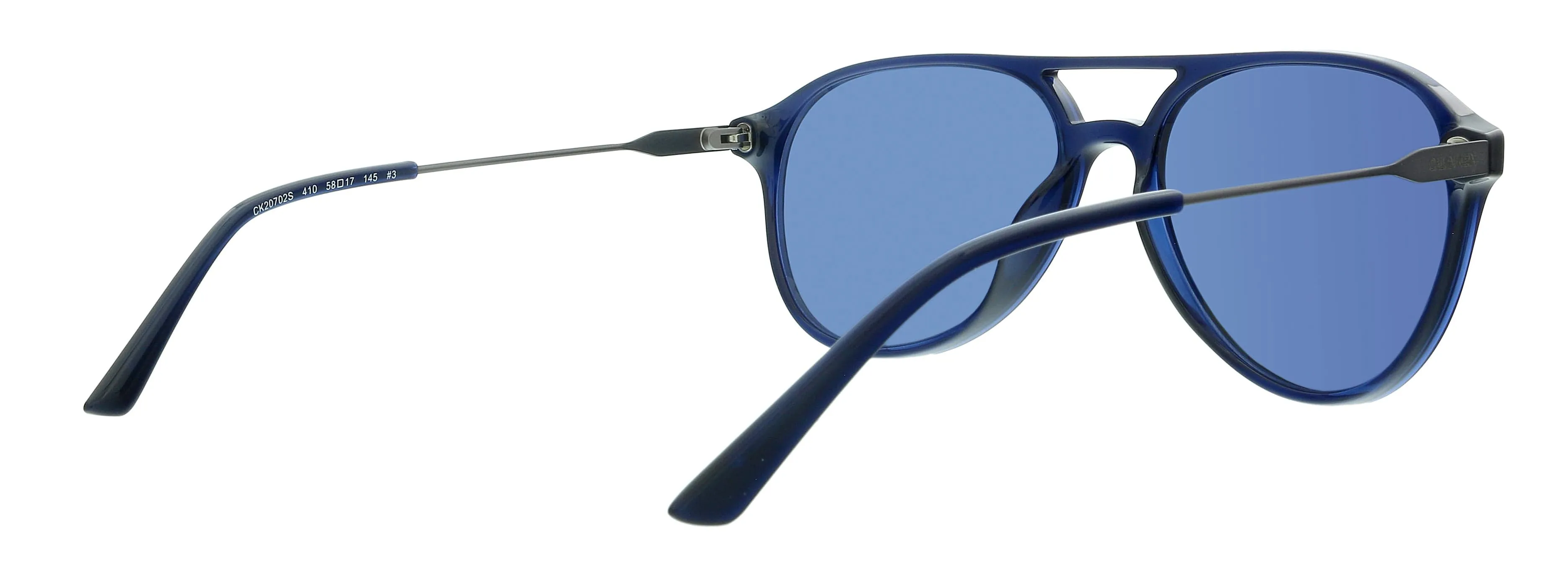 Calvin Klein CK20702S 410 Crystal Navy Aviator Sunglasses