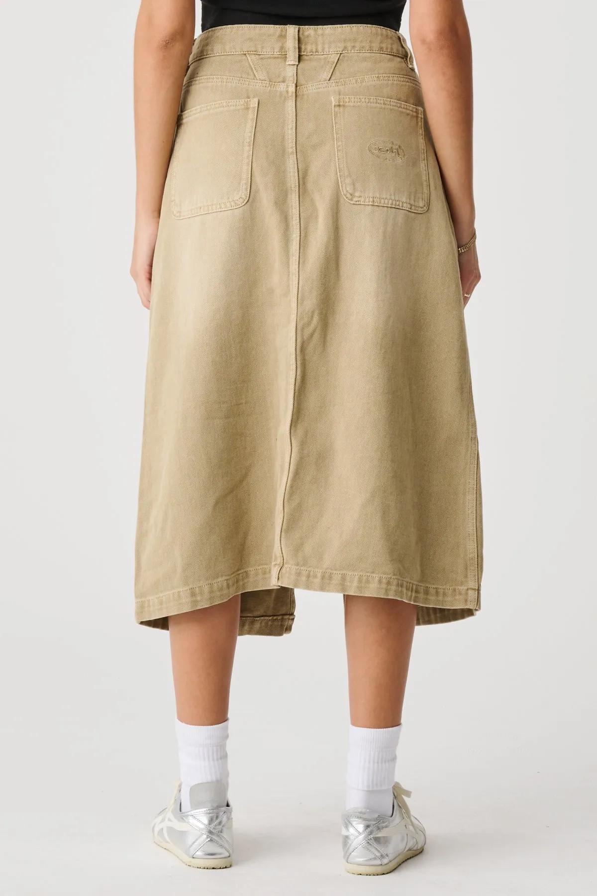 GORDON MIDI SKIRT - Taupe