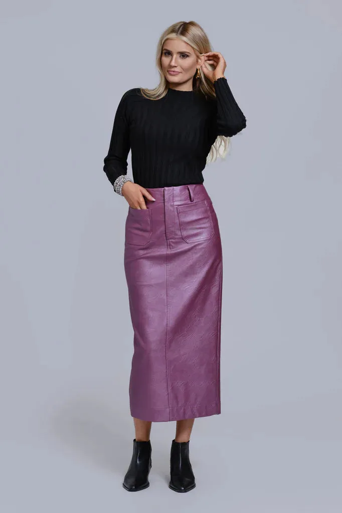Leather Pencil Skirt