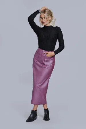 Leather Pencil Skirt