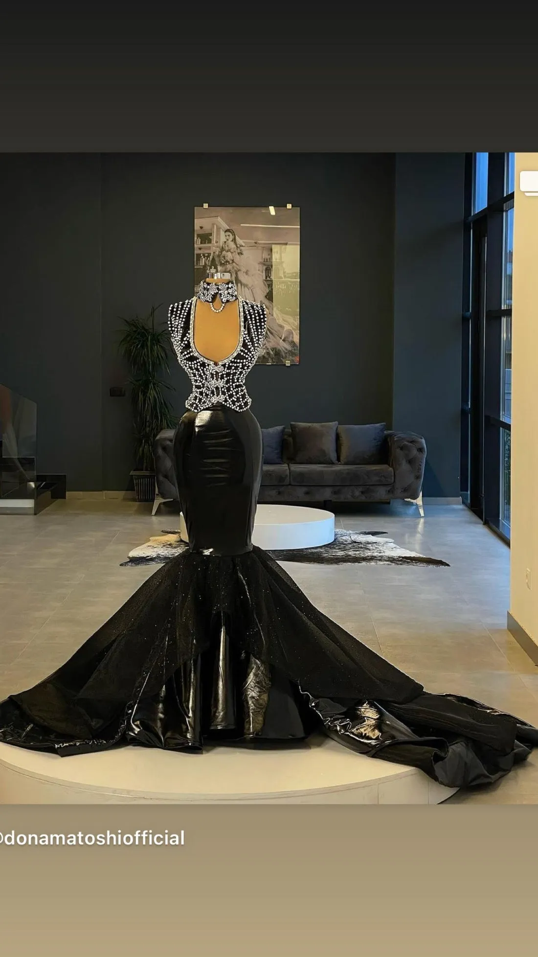 Mae Beautiful Black Evening Dress