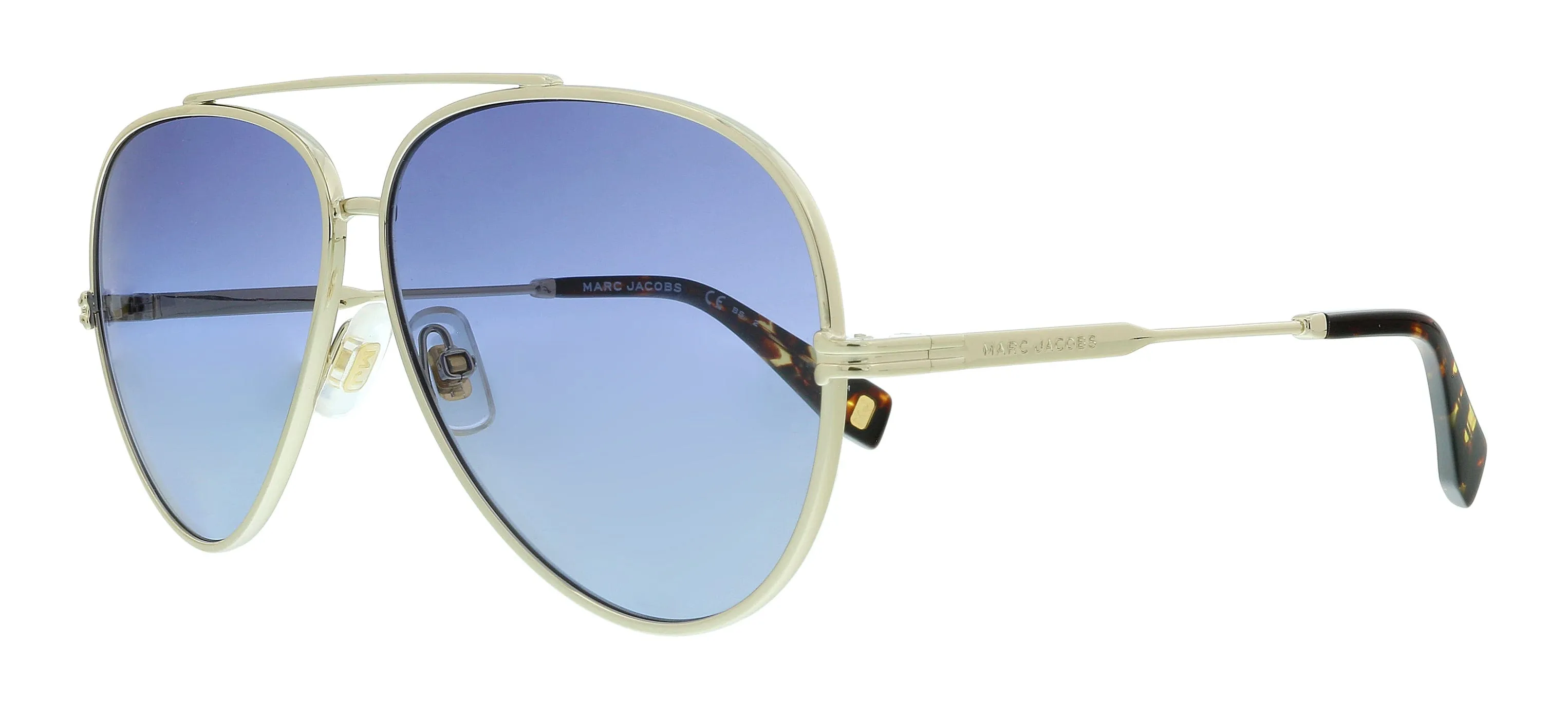 Marc Jacobs MJ 1007/S GB 006J Gold Havana Aviator Sunglasses
