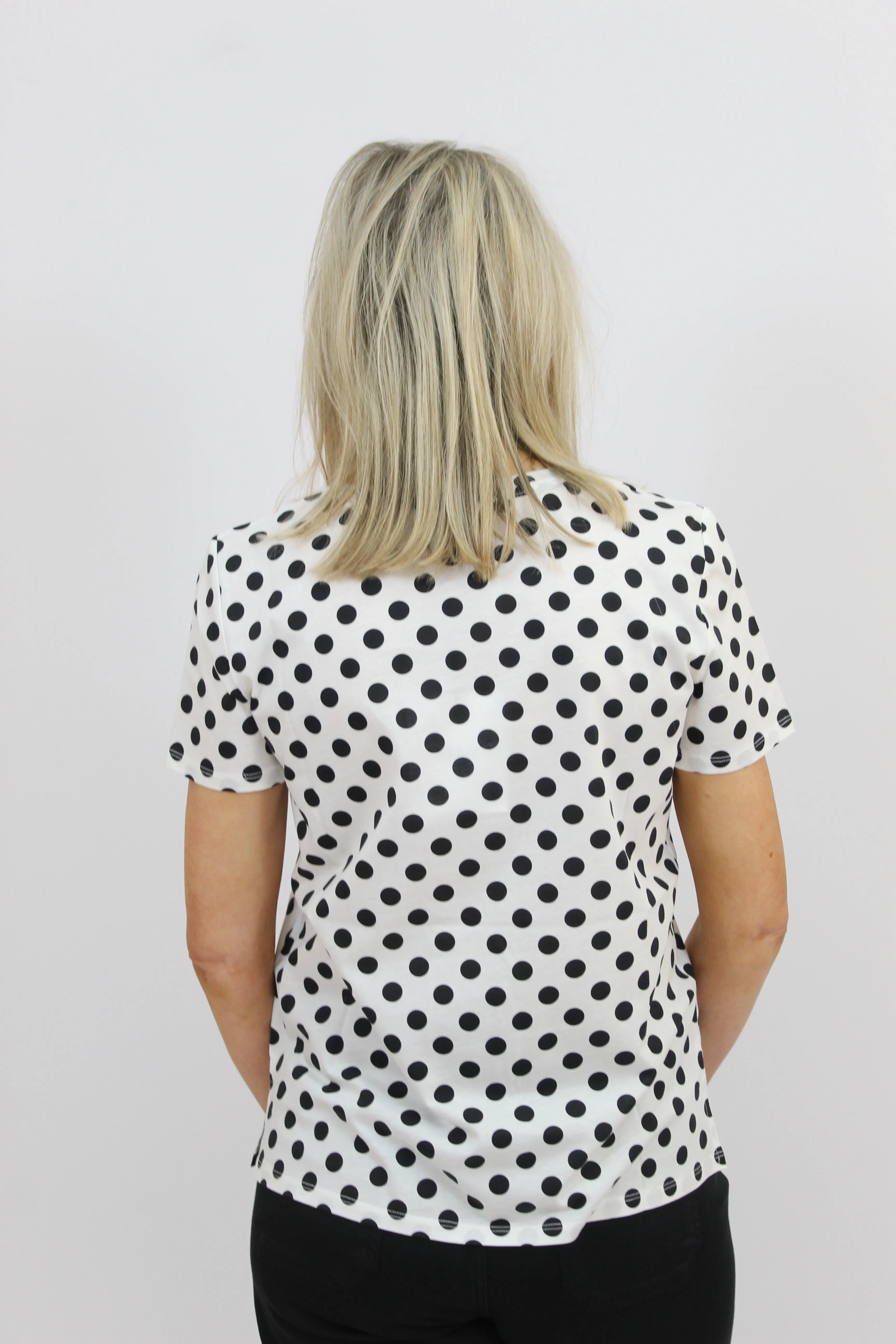 MARELLA White Pokka Dot T-shirt