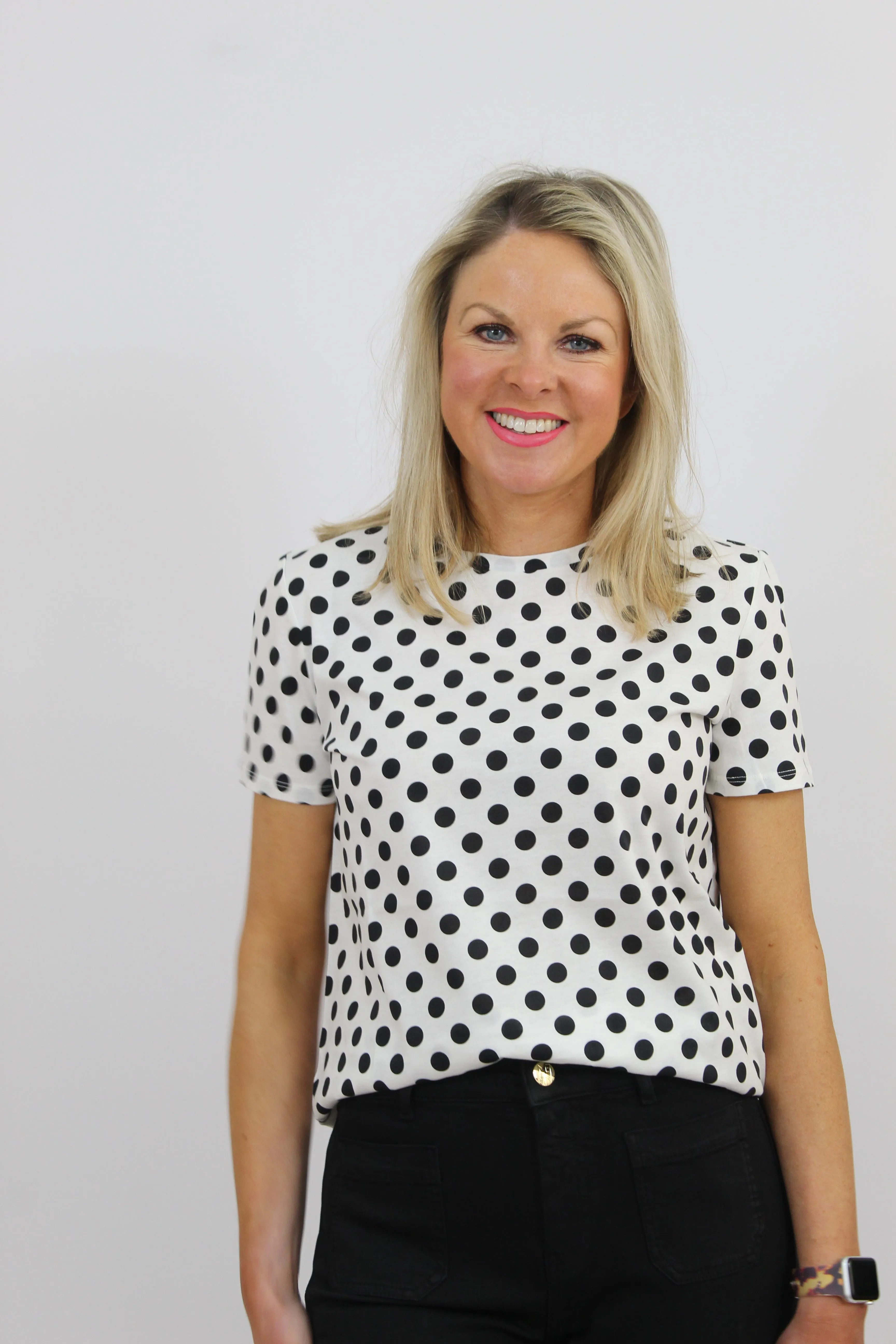 MARELLA White Pokka Dot T-shirt