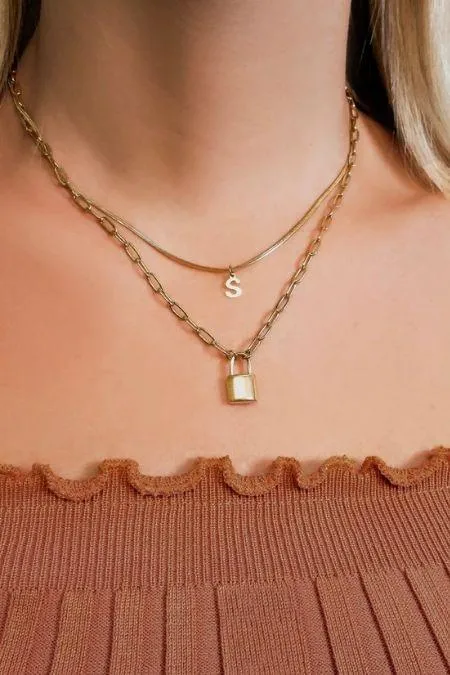 Mini Sleek Initial Kette