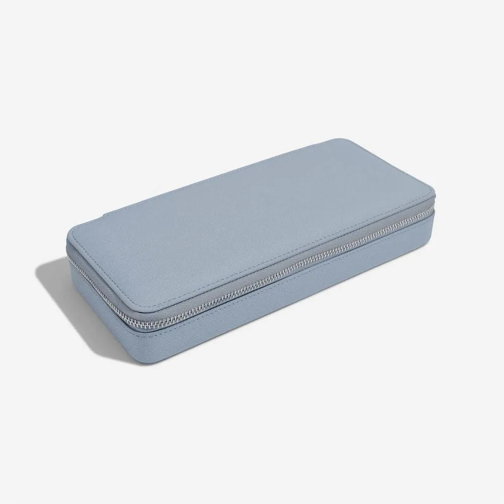 Sleek Jewellery Box, Zipped - Dusky Blue - 74548