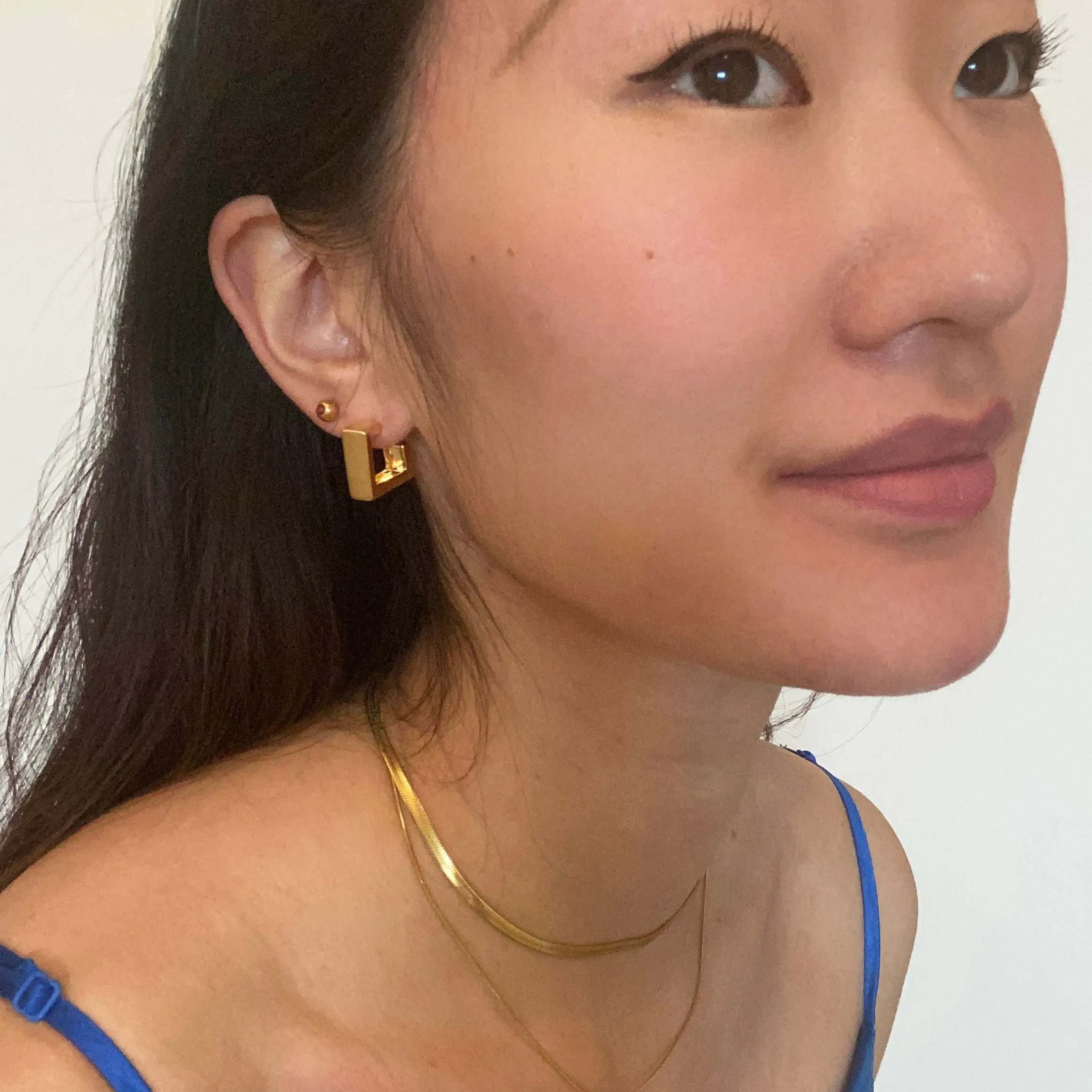 Sleek Matte Finish Stud Earrings