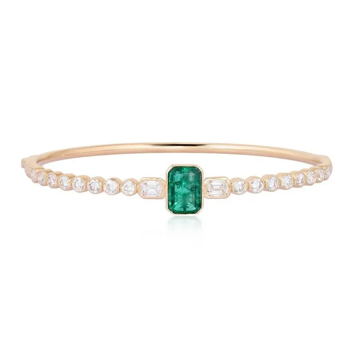 Sleek Shine Diamond Bangle Bracelet