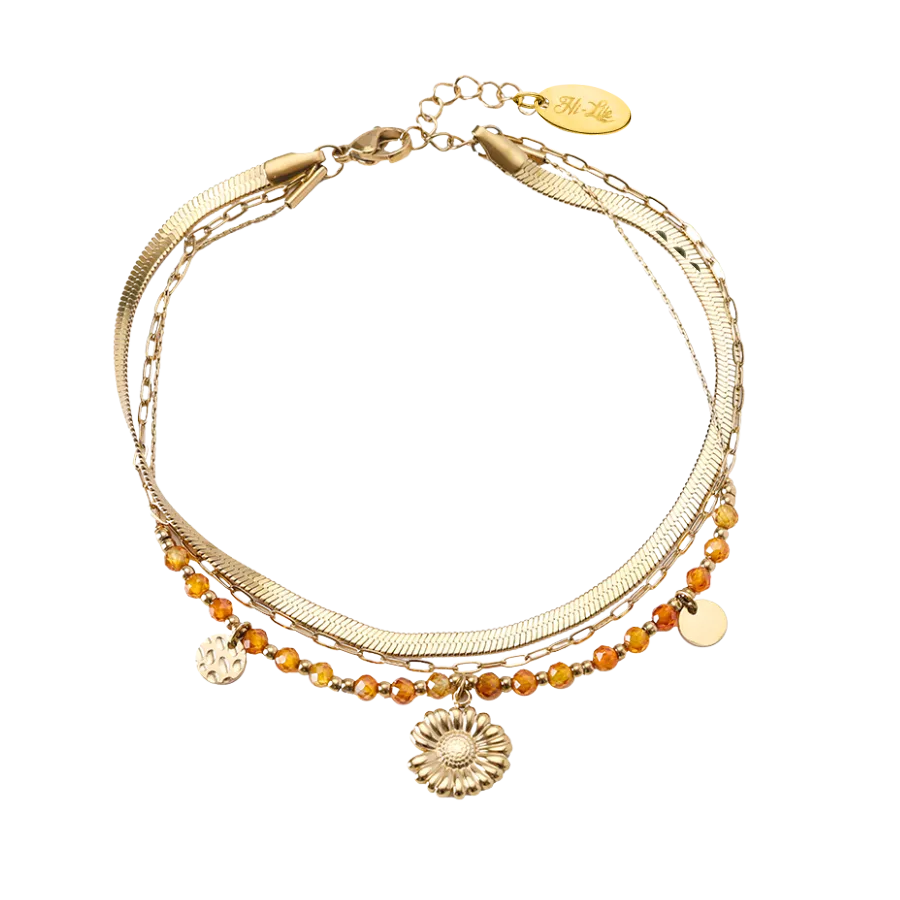 Sleek Sol Fußkette 14K Vergoldet