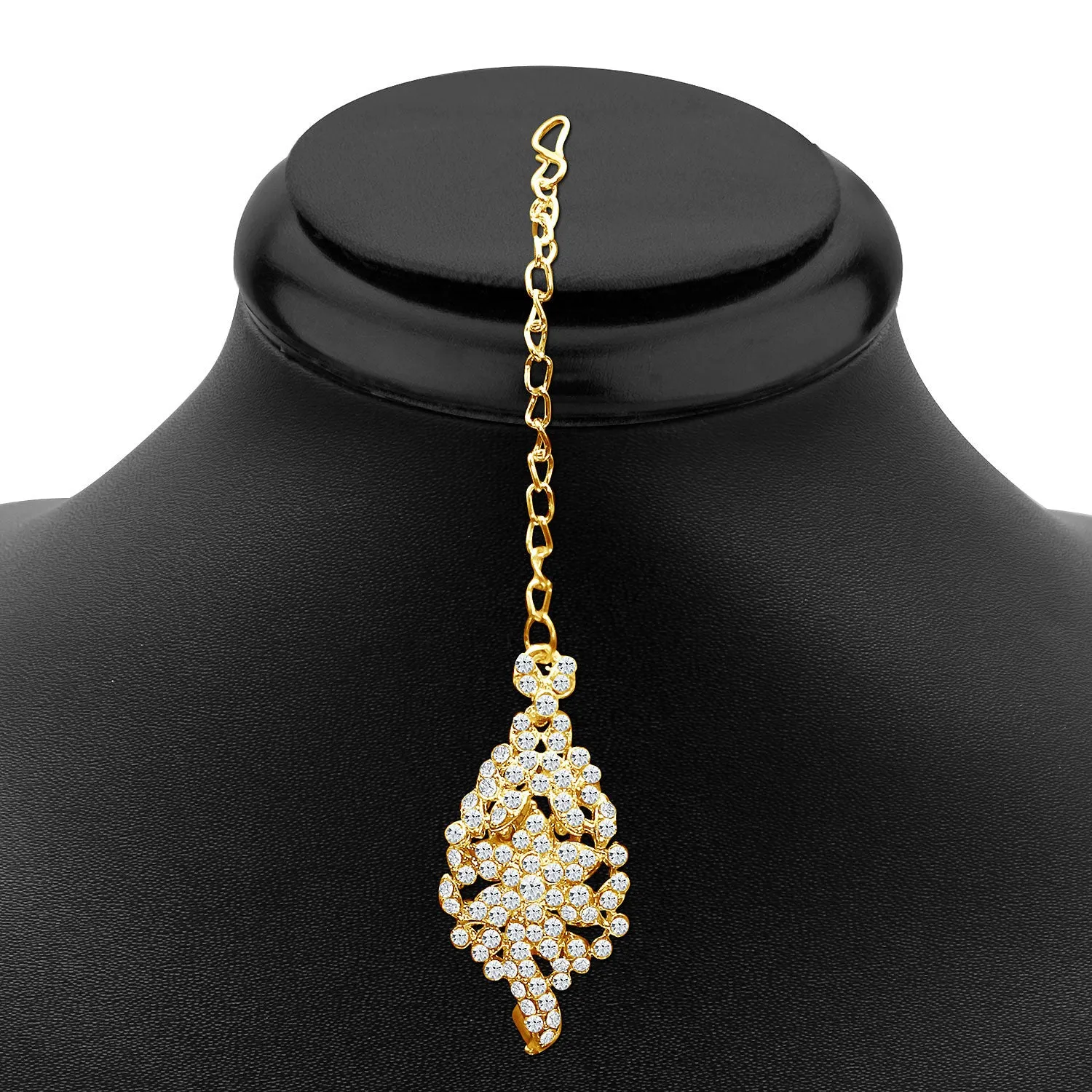 Sukkhi Sleek Gold plated AD Stone Necklace Set