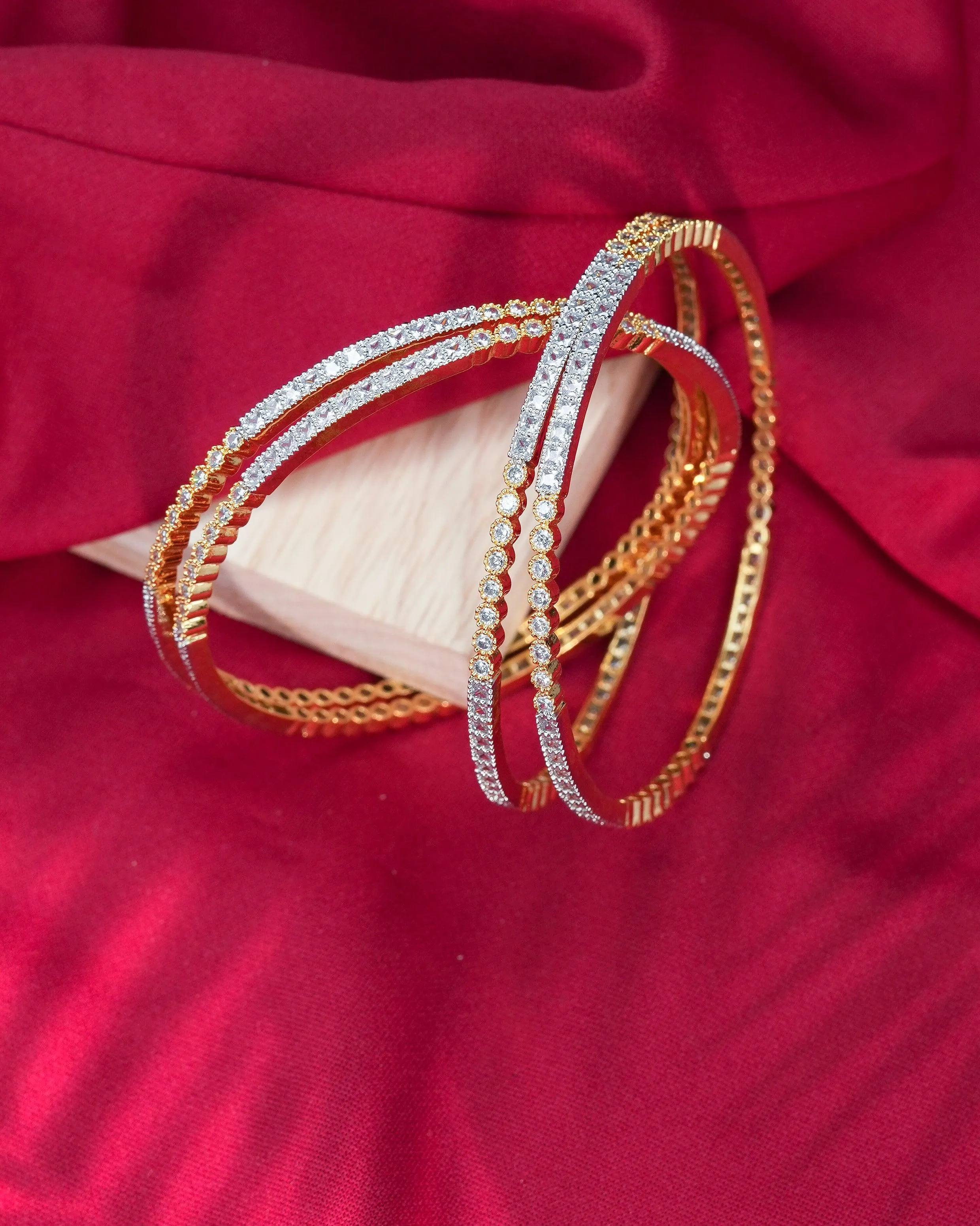 Zevarly Rajeshwari Designer Sleek 4Pc Bangles Set